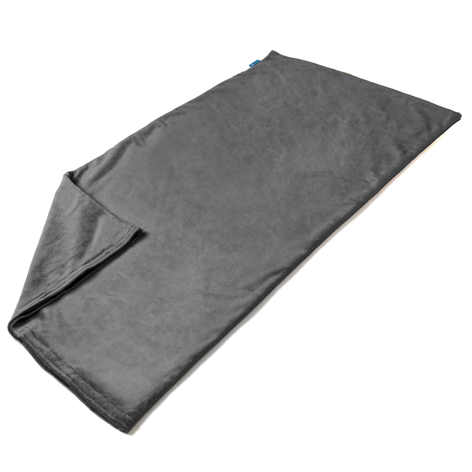 CooCoCo funda para manta de calor gris en terciopelo cristal, suave y duradera.