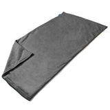 CooCoCo funda para manta de calor gris en terciopelo cristal, suave y duradera.