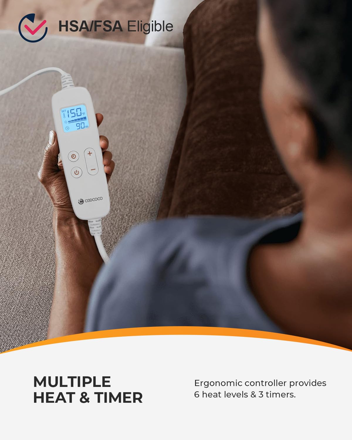 Lavable a máquina con protección contra sobrecalentamiento.