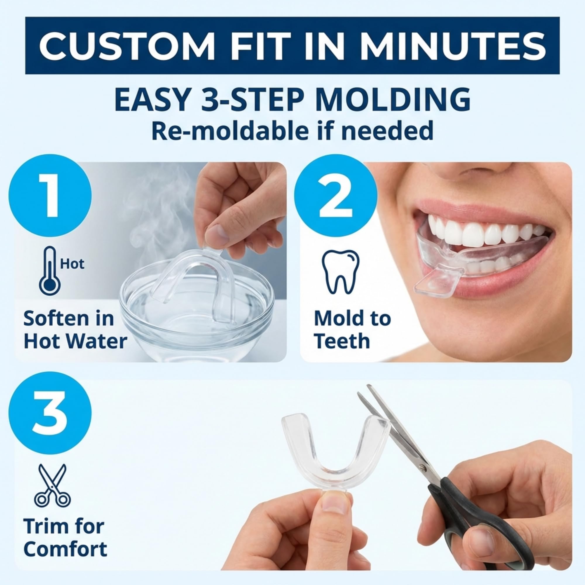 Cool Teeth Whitening: cobertura igual del gel para aplicación uniforme y sin manchas.