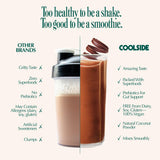 Coolside bebida ligera, energía suave para días activos.