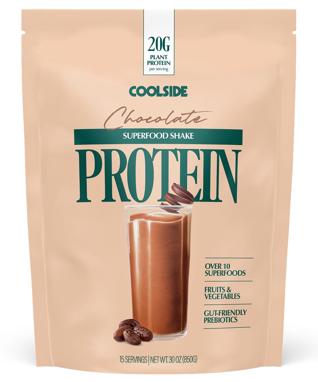 Coolside proteina de semillas suave 20 g en taza; energía diaria.