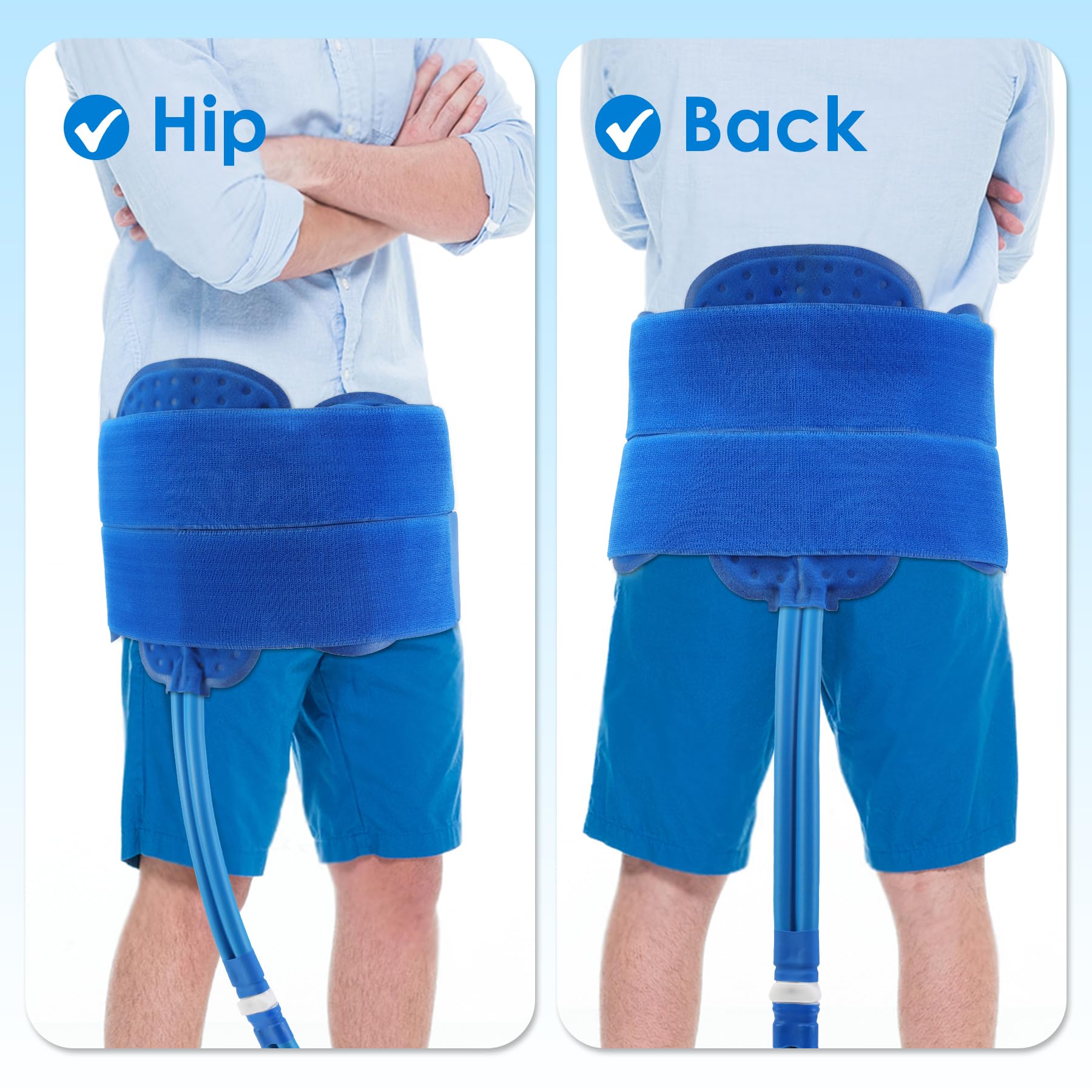 Coosola almohadilla grande de enfriamiento con flujo ajustable para mayor comodidad