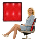manta COOSPIDER de luz roja en silla para confort diario