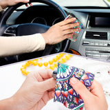 Copkim accesorio de limpieza para gafas mandala, práctico para viajes.