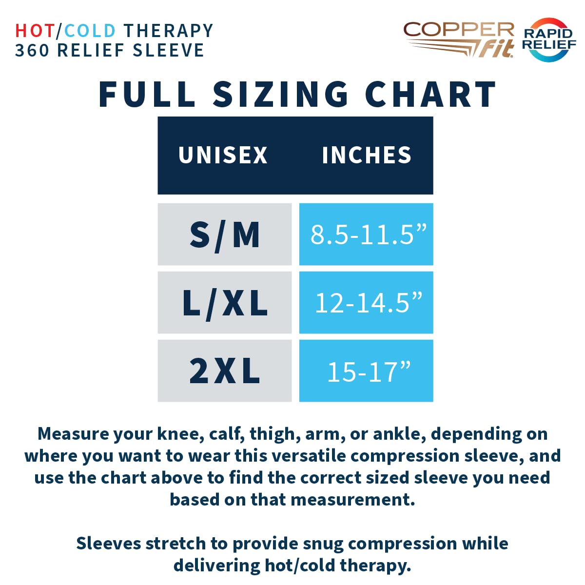 Copper Fit 360 Freeze para la muñeca, alivio del dolor y mayor flexibilidad.