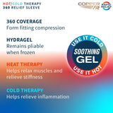 Copper Fit 360 Freeze para el tobillo, reducción de inflamación y recuperación.