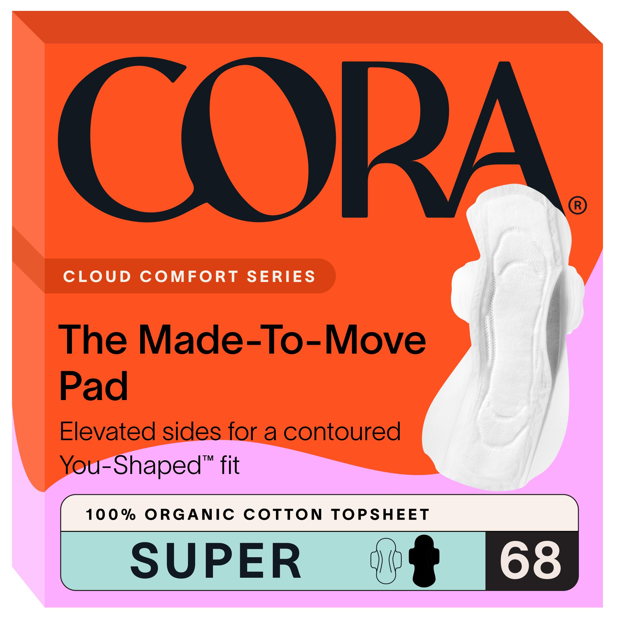 Cora: capa superior de algodón orgánico para mayor comodidad diaria.