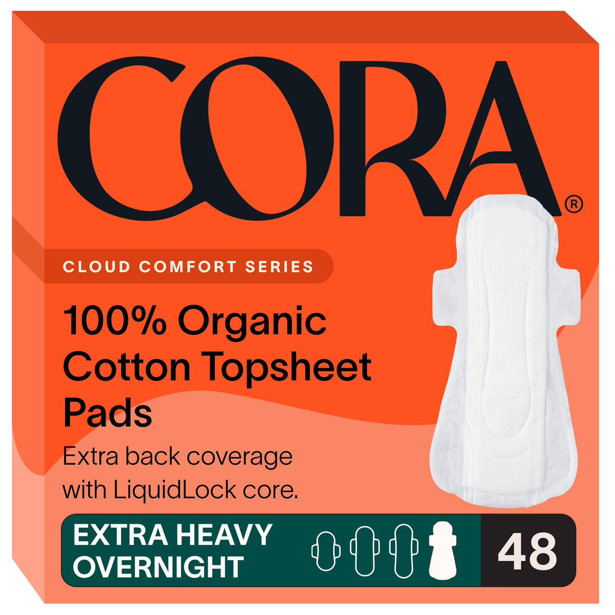 Cora cubierta superior de algodón orgánico para comodidad nocturna.