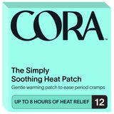 Parche de calor Cora para aplicación suave bajo la ropa interior.