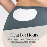 Parche de calor Cora ofrece alivio de larga duración.