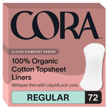 Protector Cora con superficie de algodón orgánico, sensación suave y transpirable.