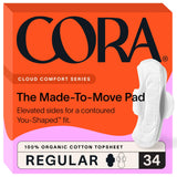 Cora tapa superior de algodón orgánico para protección suave y cómoda.