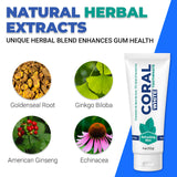 Coral White aroma de menta natural para una experiencia refrescante.