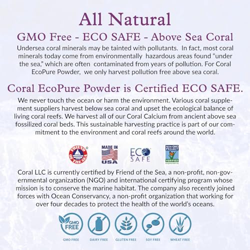 Coral White Ecopure en bote de 16 oz para uso diario cómodo.