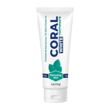 Coral White pasta dental menta natural, limpieza suave y frescura duradera.