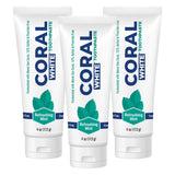 Coral White pasta dientes menta natural, aliento fresco tras el cepillado
