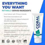 Coral White pasta dientes sin fluor, opción suave para la higiene diaria