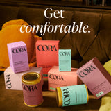 Cora Copa menstrual tamaño 2, diseño ergonómico para extracción sin goteos.