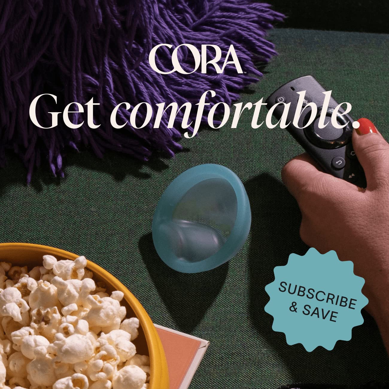 Cora disco menstrual hecho en EEUU, silicona médica.