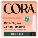 Cora tampones empaque nuevo con algodón orgánico para cuidado diario