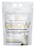 Core Nutritionals Grow Mass Gainer, bote de vainilla para soporte de masa muscular