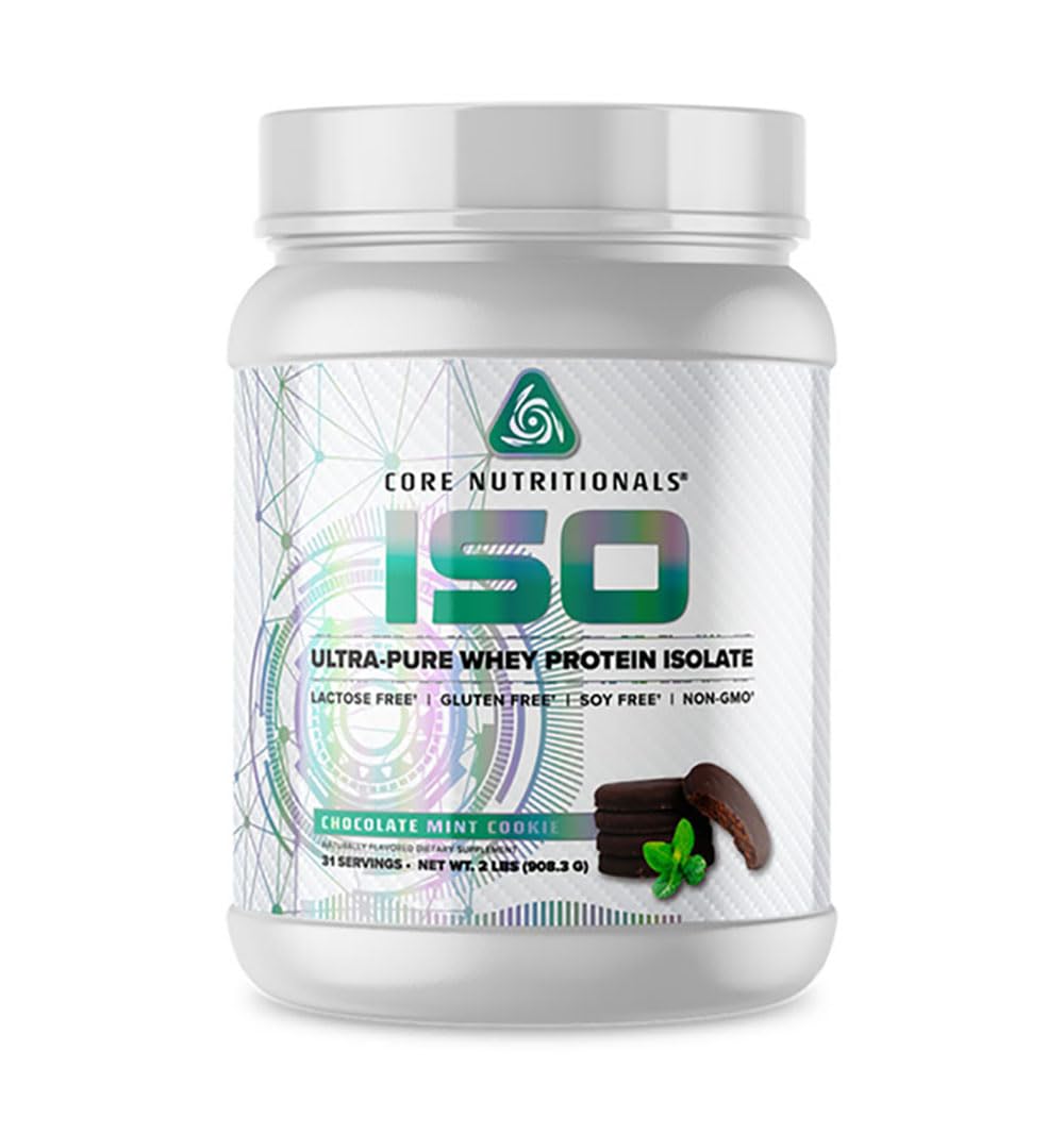 Core Nutritionals Iso Whey, envase, proteína aislada para recuperación posentreno.