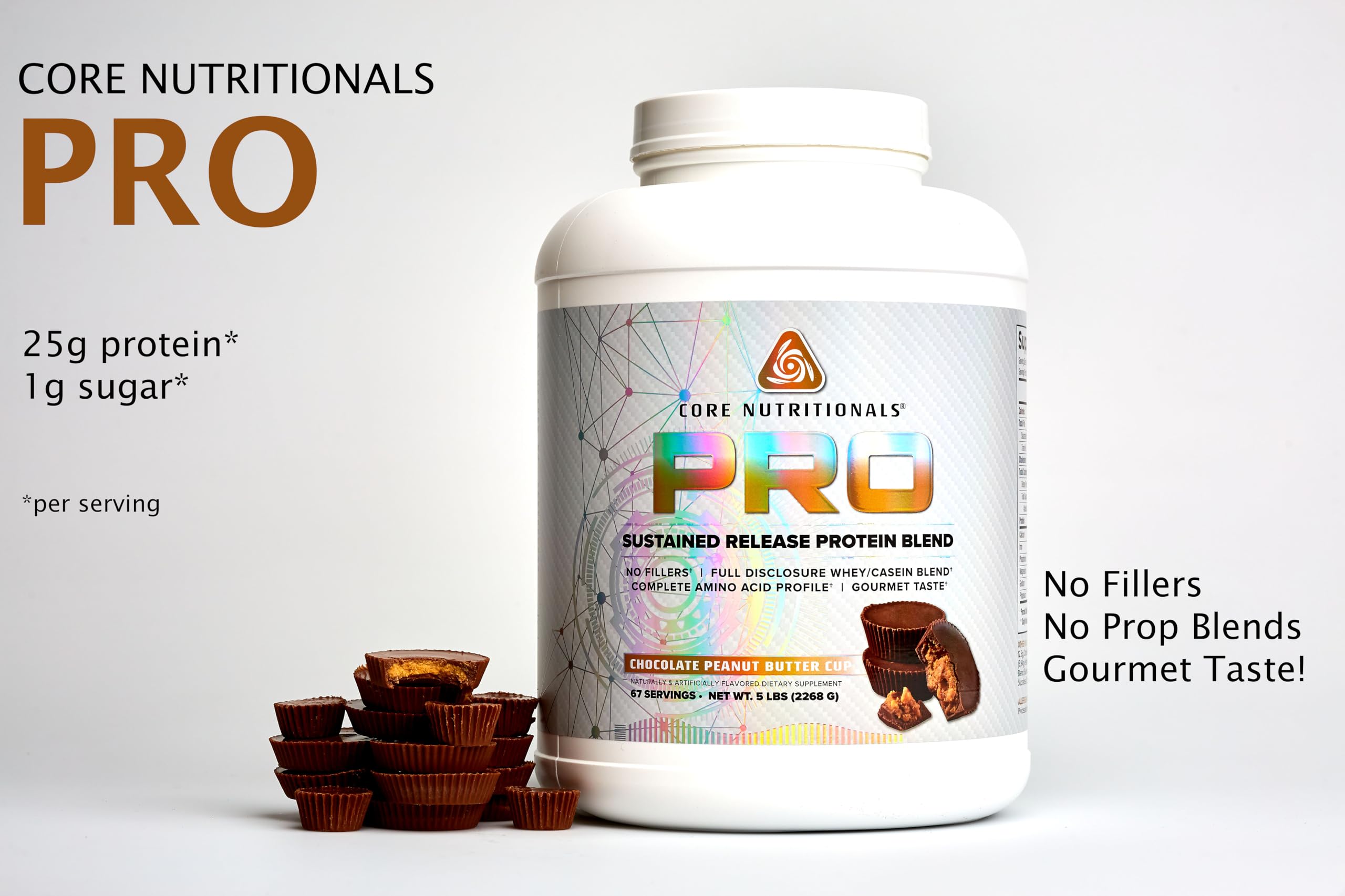 Core Nutritionals PRO Gourmet con enzimas digestivas y MCT para mejor absorción.