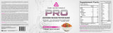 Core PRO mezcla proteína sabor cereal-fruta, muestra la etiqueta y el sabor para entrenamiento diario