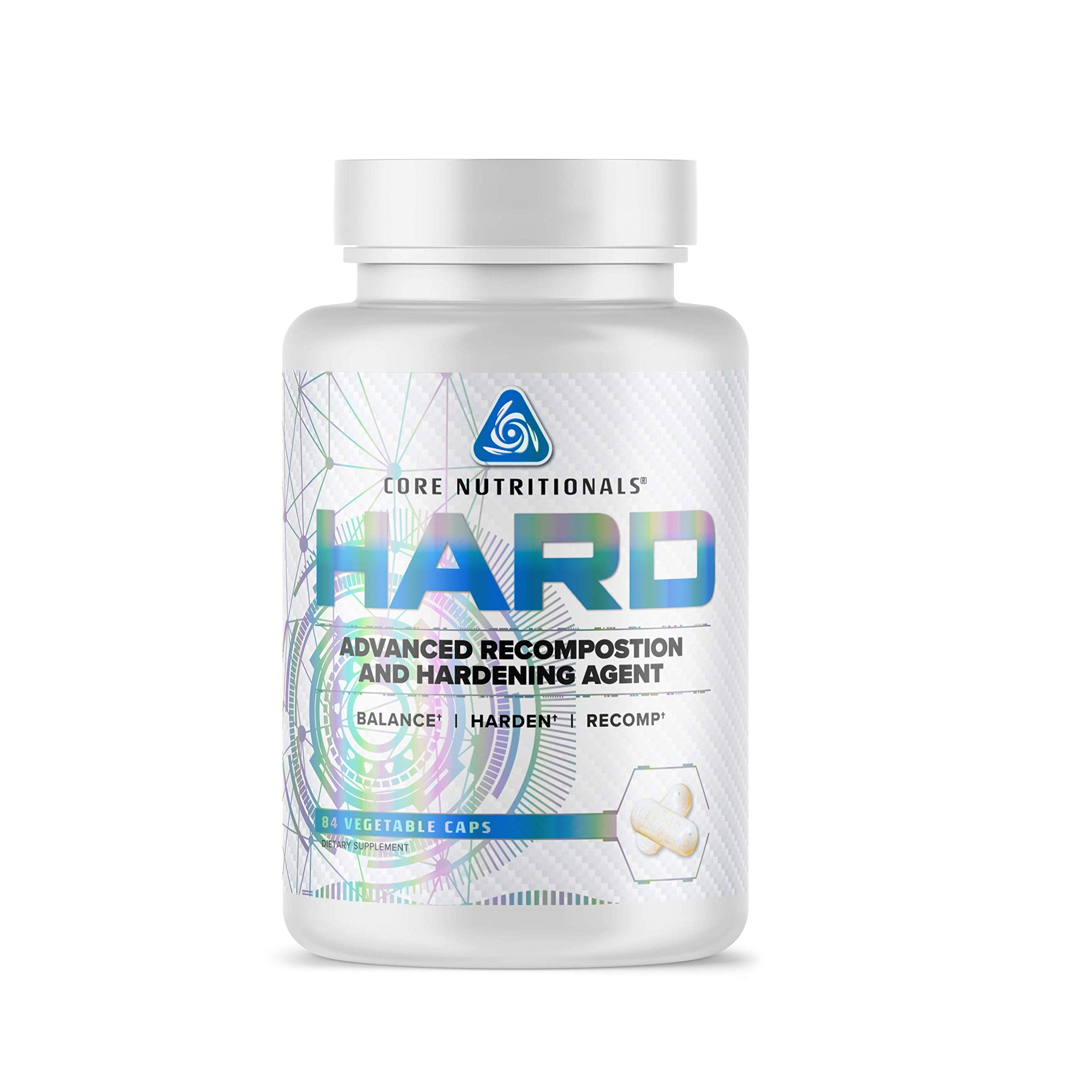 Core Nutritionals Hard Recomposition Agent: botella con fórmula para recomposición muscular.