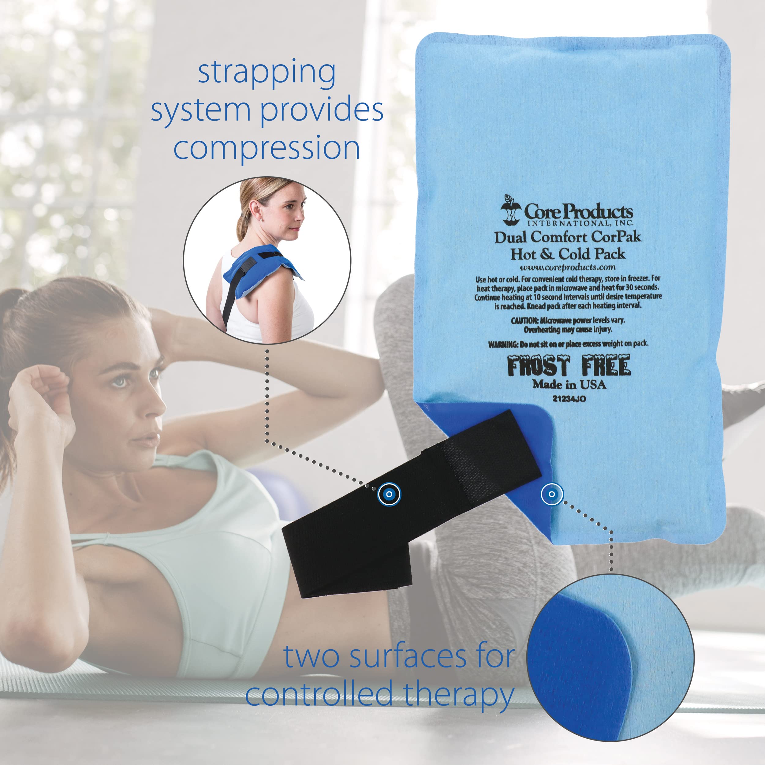 Core Products CorPak para el hombro: ajuste seguro para mayor comodidad.