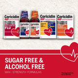 Coricidin HBP – caja de empaque, contiene componentes para el resfriado.
