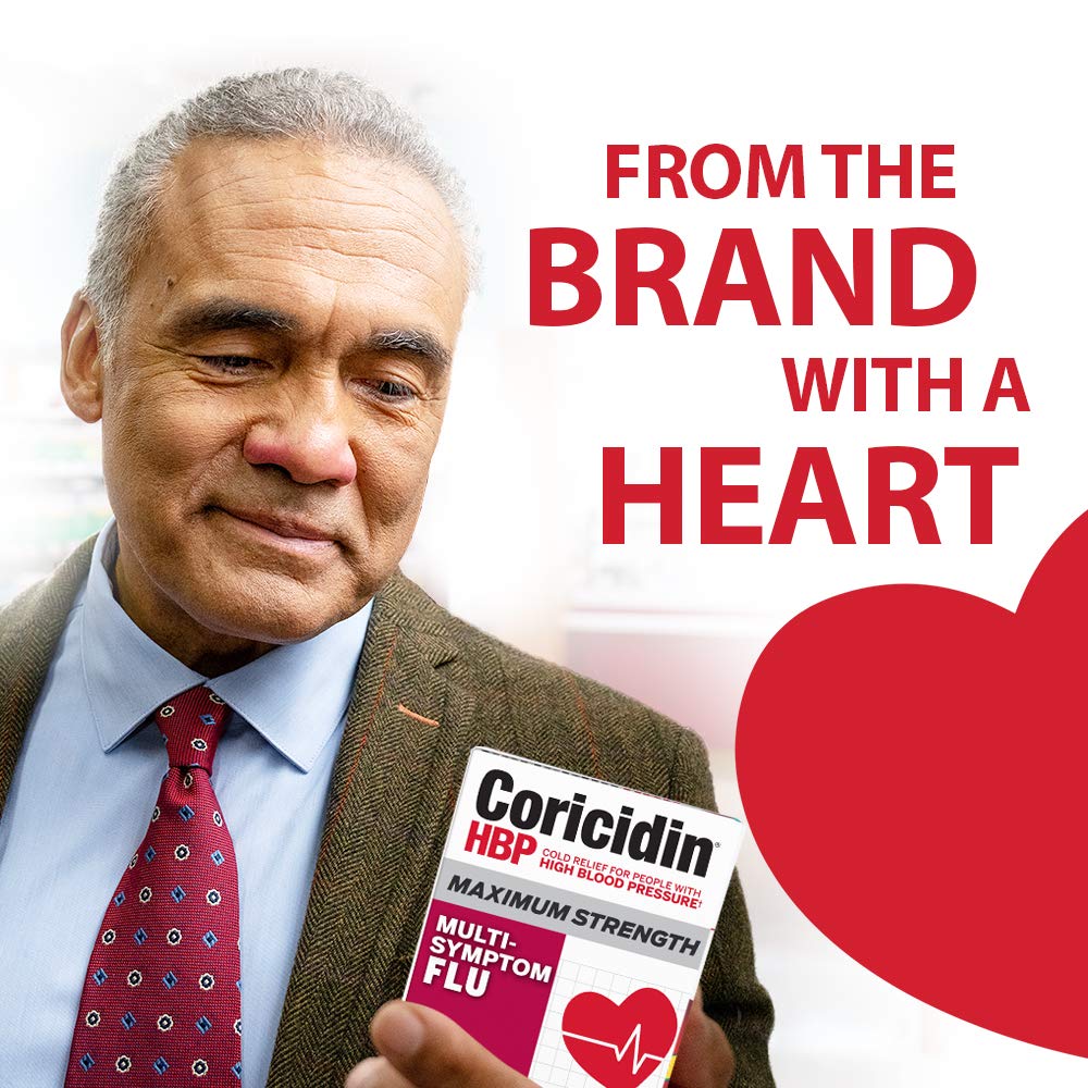 Coricidin HBP Liqui-Gels libre de descongestionantes, pensado para presión arterial