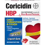 Coricidin HBP paquete 2 unidades para alivio práctico de congestión.