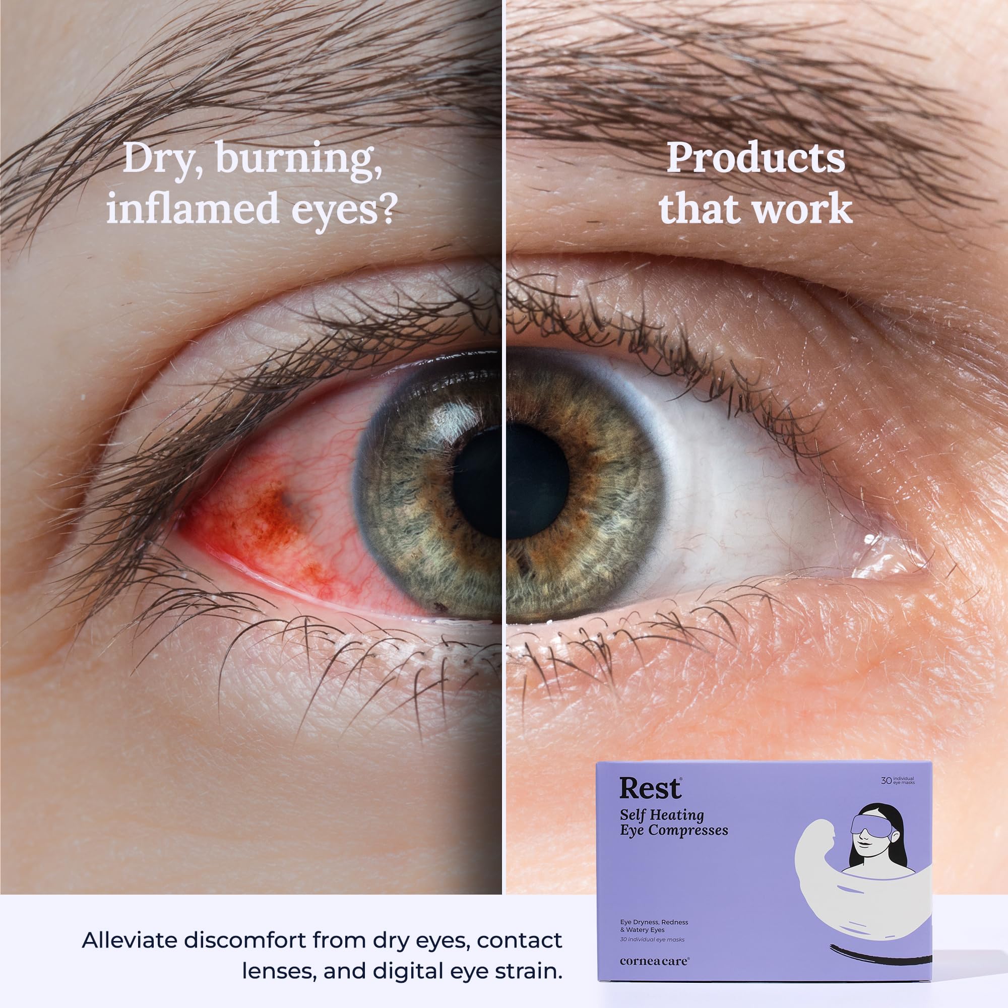 CorneaCare Rest: cuidado diario de ojos con calor suave