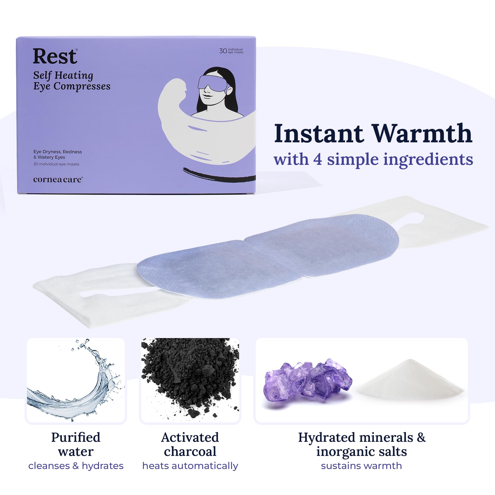 CorneaCare Rest: cuidado de la piel alrededor de los ojos con calor suave