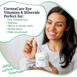 CorneaCare tabletas dosis mañana: inicio del día con nutrientes para la vista.