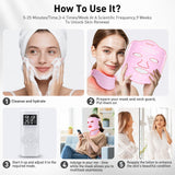 Coroever experiencia de cuidado facial nocturno con temporizadores de 5 a 25 minutos.