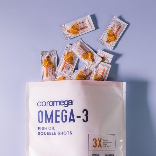 Coromega sin eructos de pescado para una experiencia agradable.