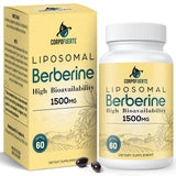 Corpofuerte Liposomal Berberina HCl 1500 mg en botella para equilibrio diario.