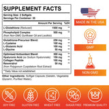CORPORALIGHT liposómico glutatión, etiqueta, fórmula avanzada para mejor absorción.