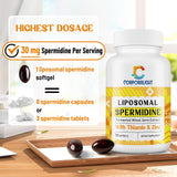 CORPORALIGHT Spermidina 30mg, enfoque en renovación celular y longevidad.