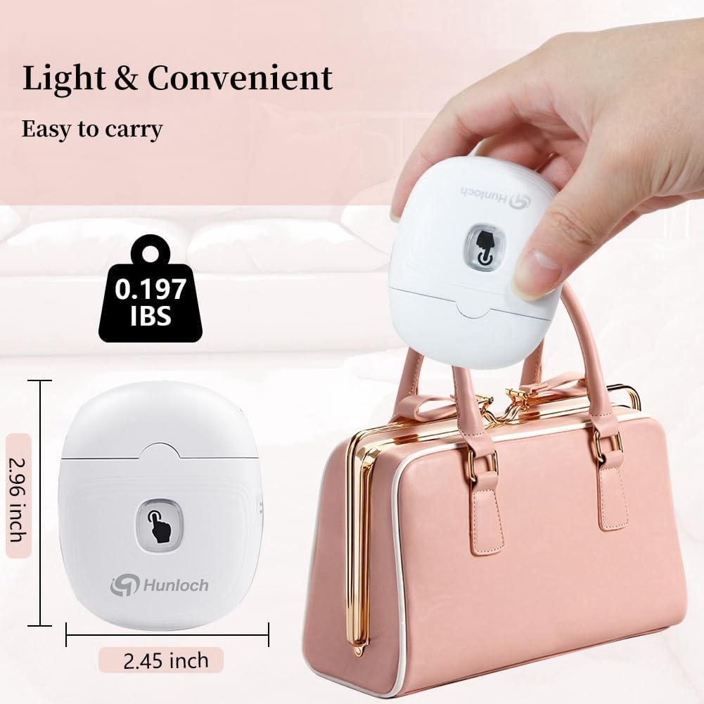 Cortauñas eléctrico con carga USB, perfecto para viajes.