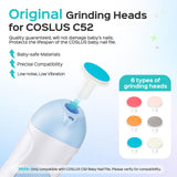 Coslus C52, almohadillas de pulido para uñas pequeñas, 8 piezas, suavizan sin irritar la piel.