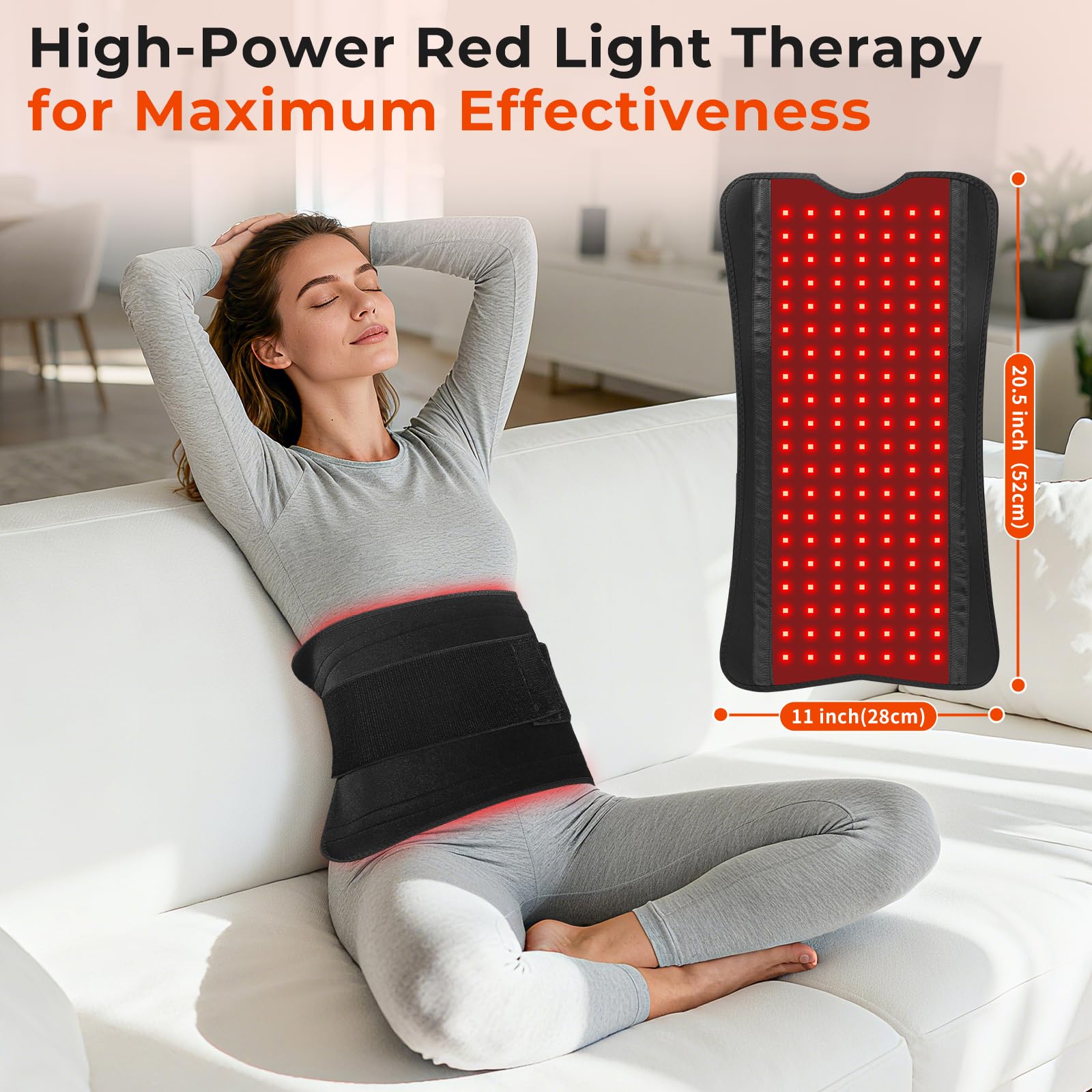 Cosnyu correa de extensión y velcro permiten fijarla en cintura, abdomen y espalda.