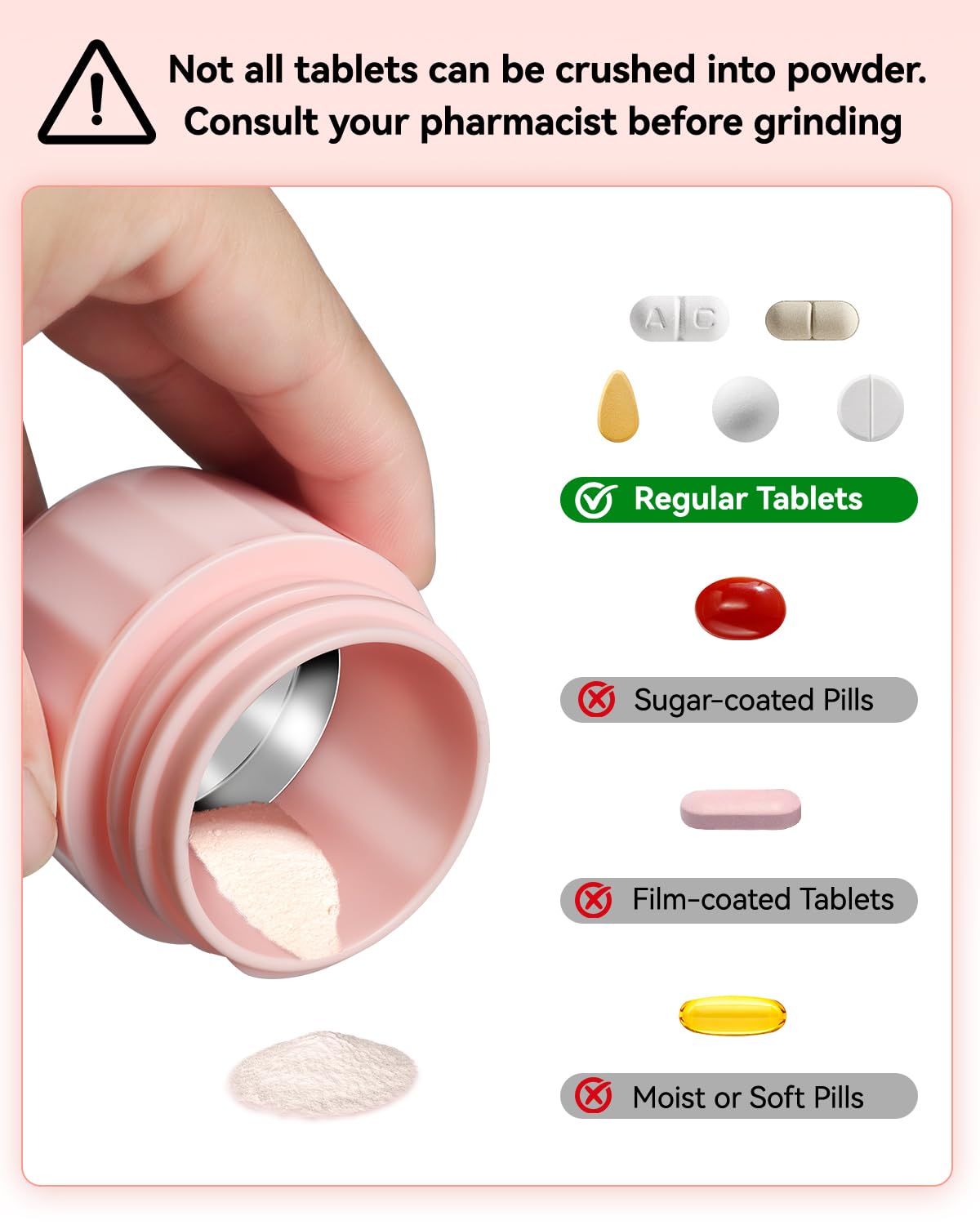 Cotatoc tapa de almacenamiento, mantiene la medicación segura y organizada.