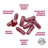 Country Farms Bountiful Beets generan oxido nitrico natural para energia diaria.