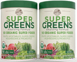 Country Farms Super Greens, botella frontal, aporta energía suave para la mañana.