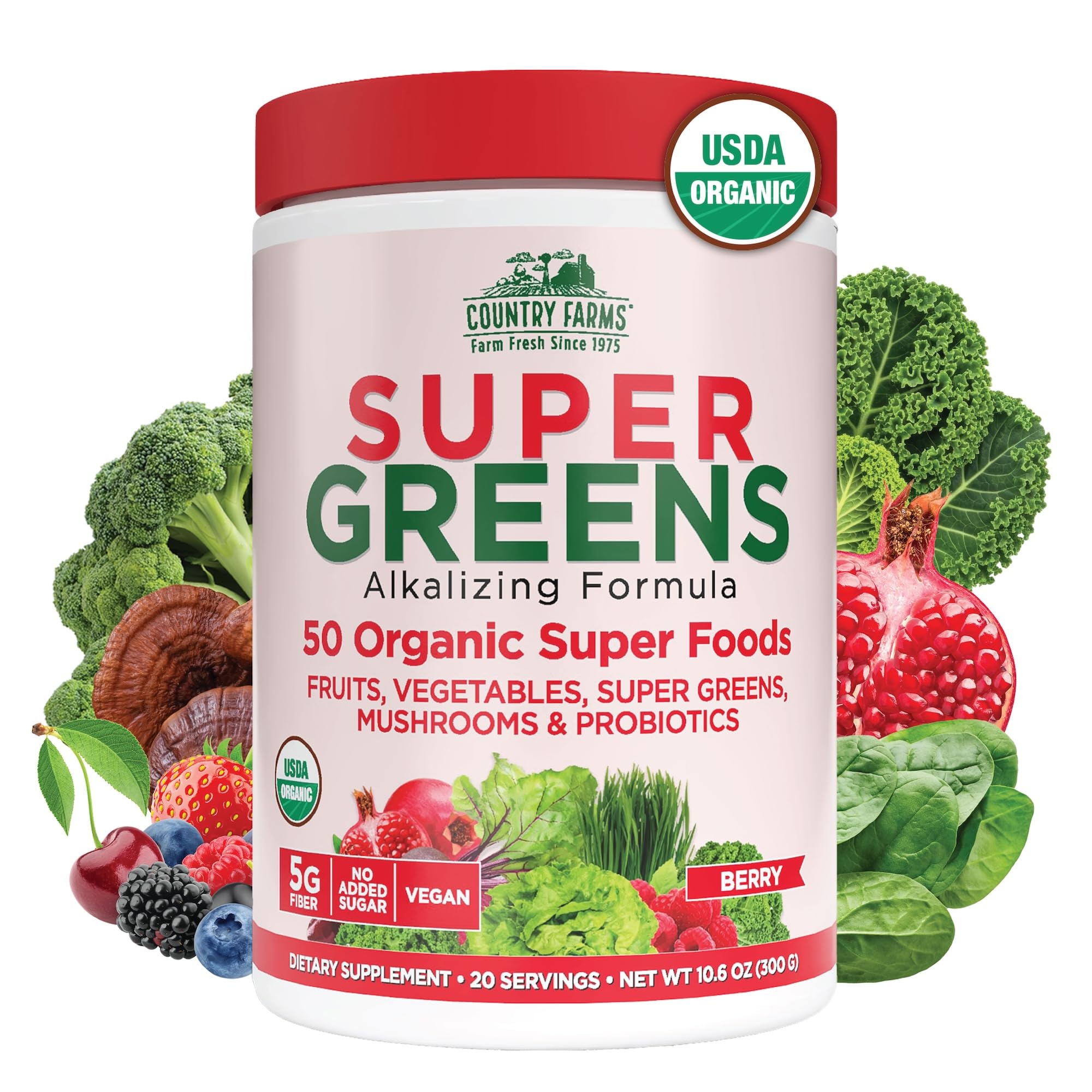 Country Farms Super Greens botella-vertido: impulso natural para empezar el día.