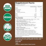 Country Farms Super Greens Chocolate: preparación rápida de batido, sabor agradable, lista para la mañana.